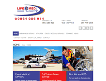 Tablet Screenshot of lifemed911.co.za